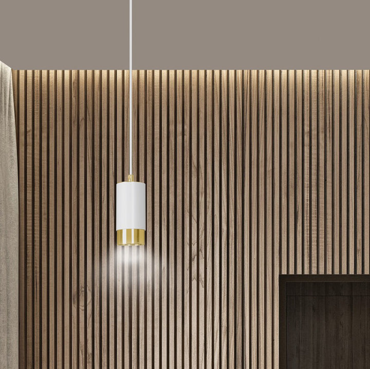 Pendul FUMIKO 1 alb cu auriu