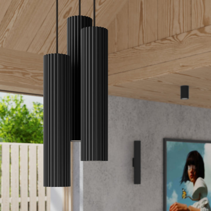 Plafoniera KARBON 6L negru