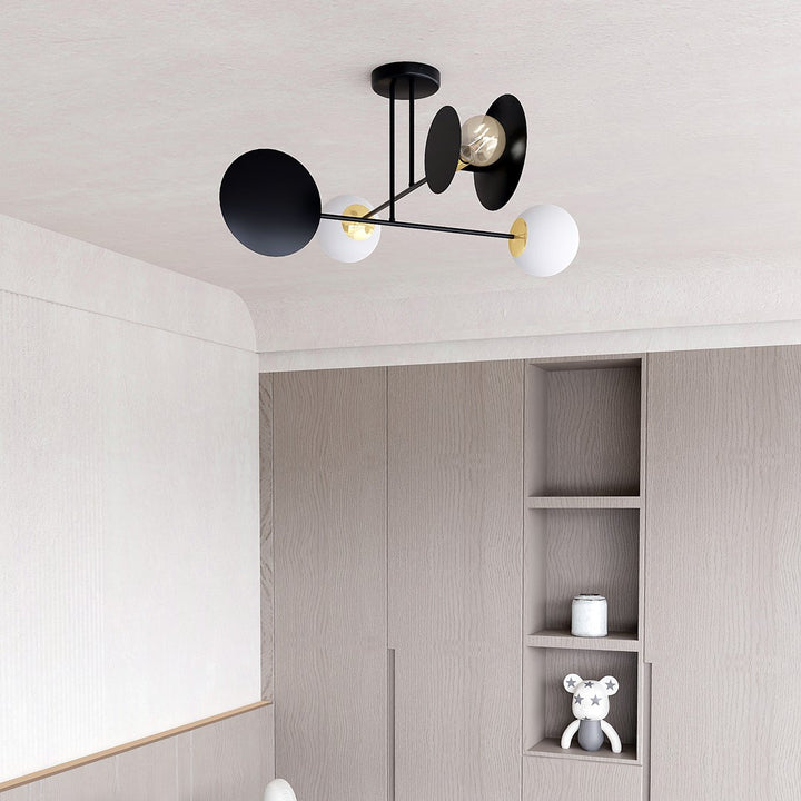 Plafoniera MINERVA 4 neagra