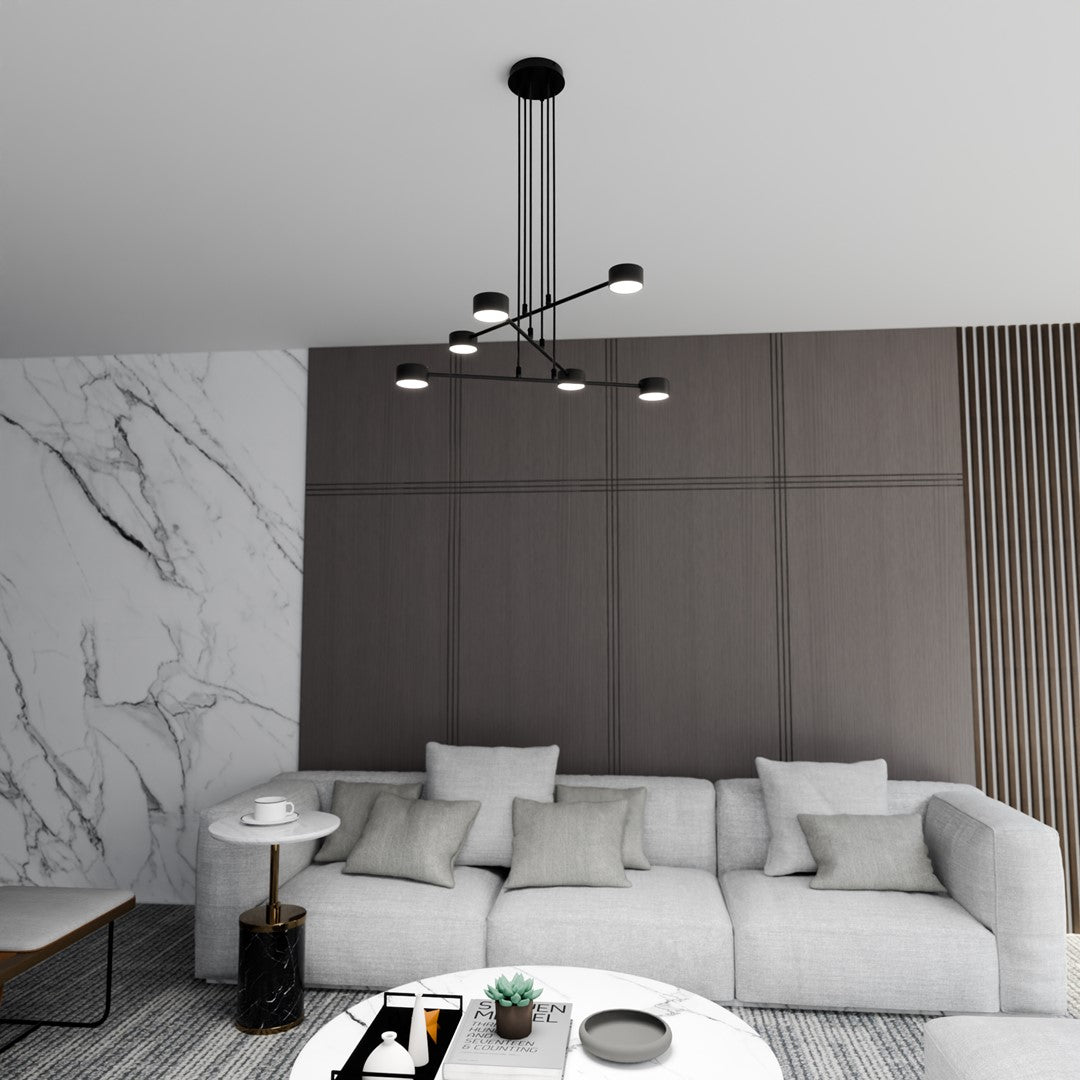 Lustra suspendata MODUS 6 neagra