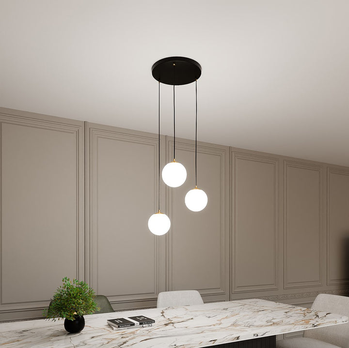 Lustra suspendata ROYAL 3 neagra