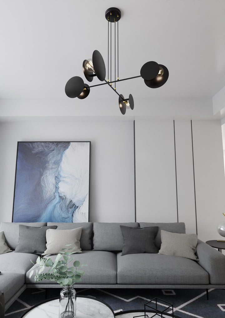 Lustra suspendata IDEA 4 neagra