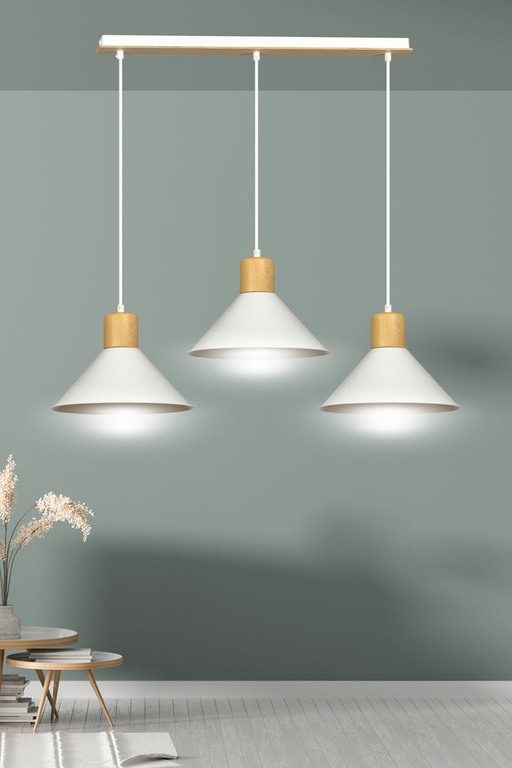 Lustra suspendata ROWEN 3 alba