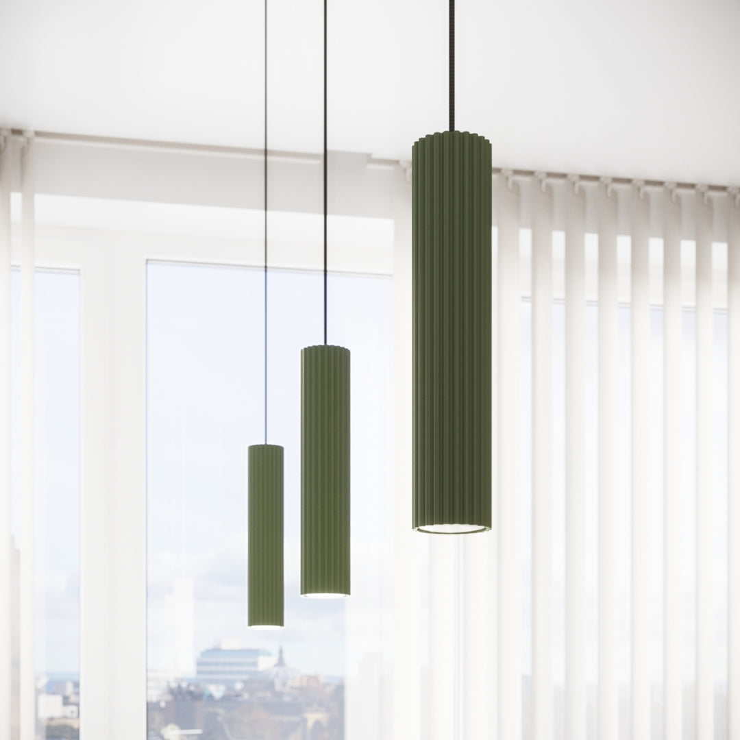 Plafoniera KARBON 4L verde masliniu
