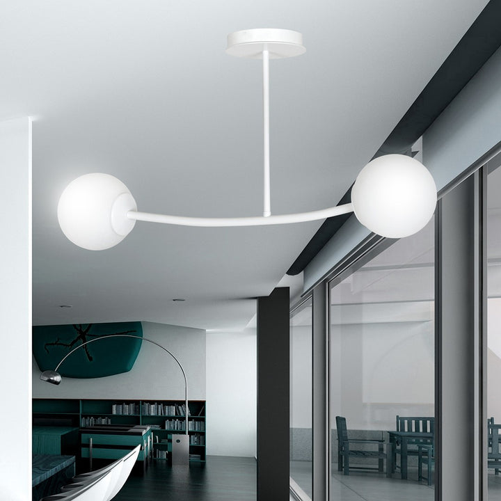 Lustra HALLDOR 2 alba