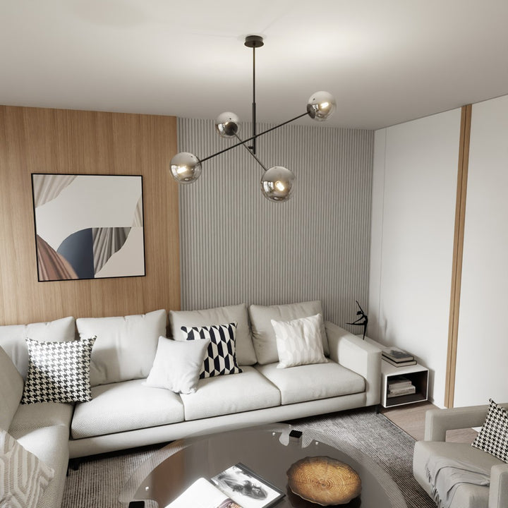 Lustra LINEAR 4 neagra/grafit