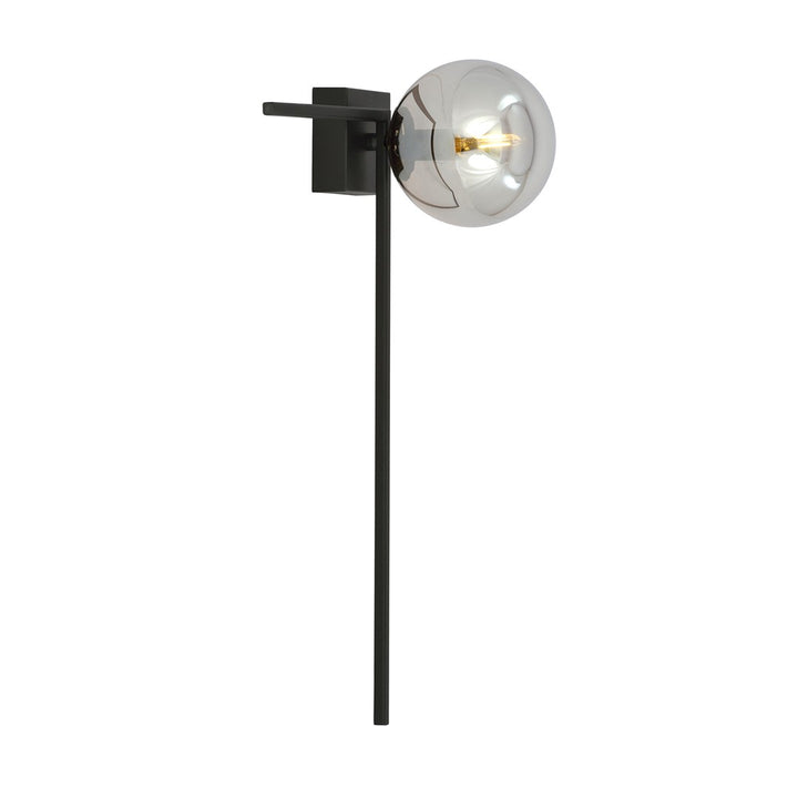 Plafoniera IMAGO 1F neagra cu abajur grafit