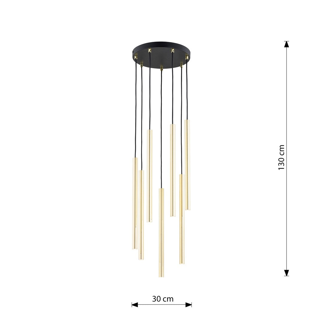 Lustra suspendata SELTER 7 PREMIUM auriu