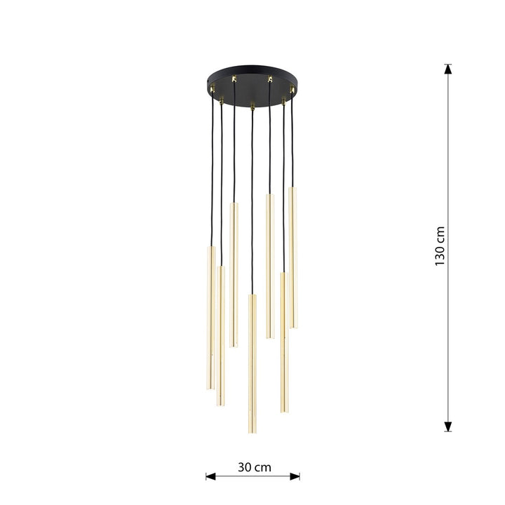 Lustra suspendata SELTER 7 PREMIUM auriu