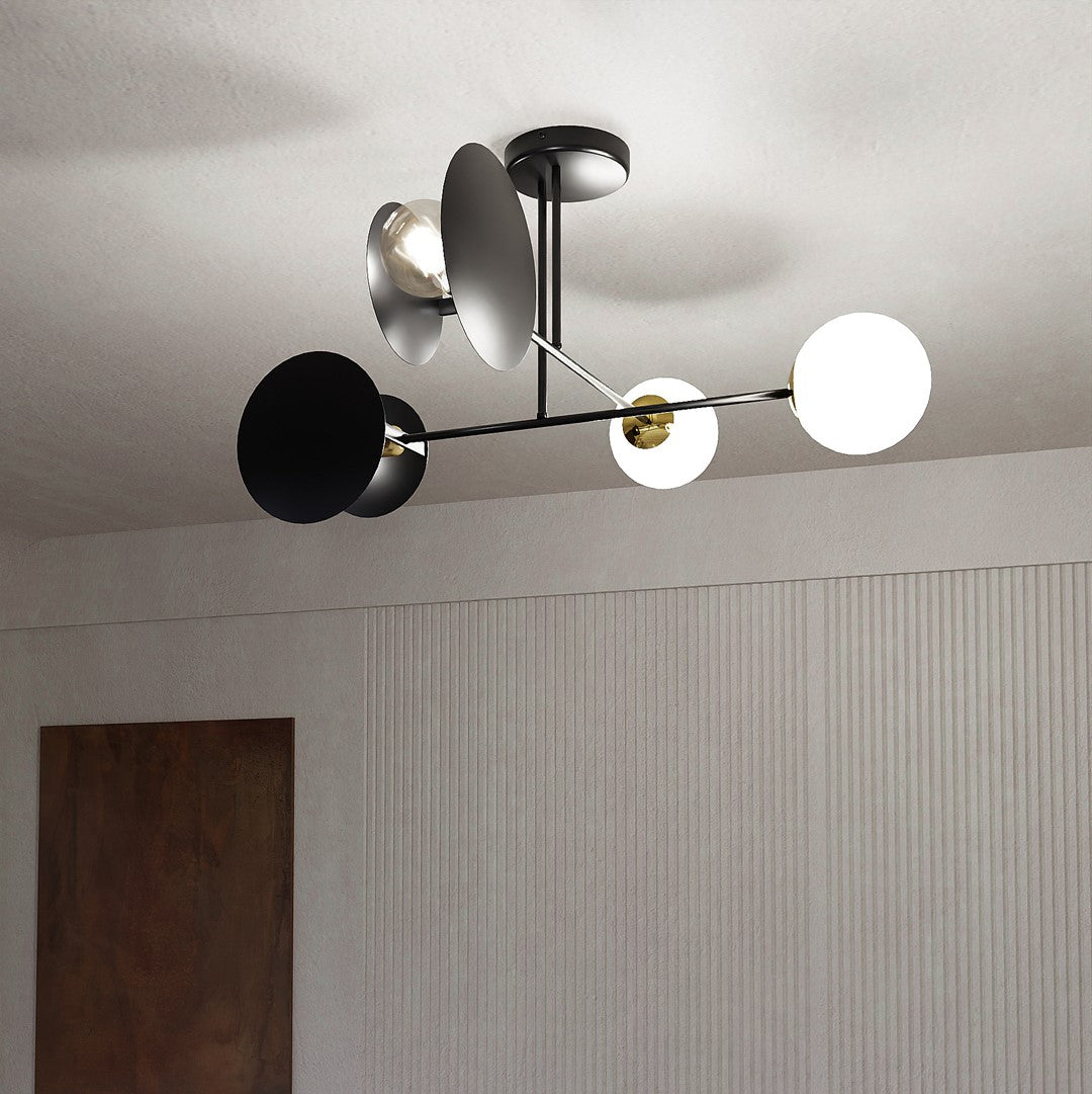 Plafoniera MINERVA 4 neagra