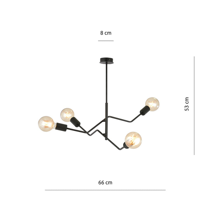 Lustra FRIX 4 neagra