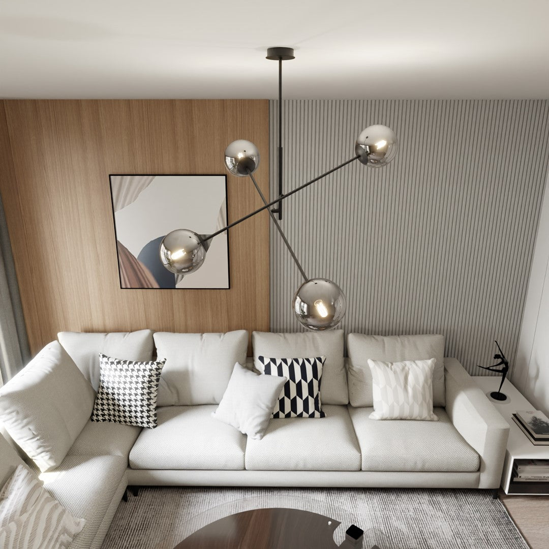 Lustra LINEAR 4 neagra/grafit