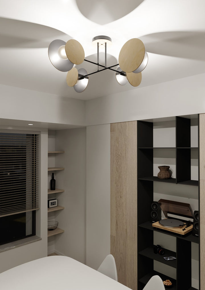 Plafoniera neagra ZITA 4 BLACK