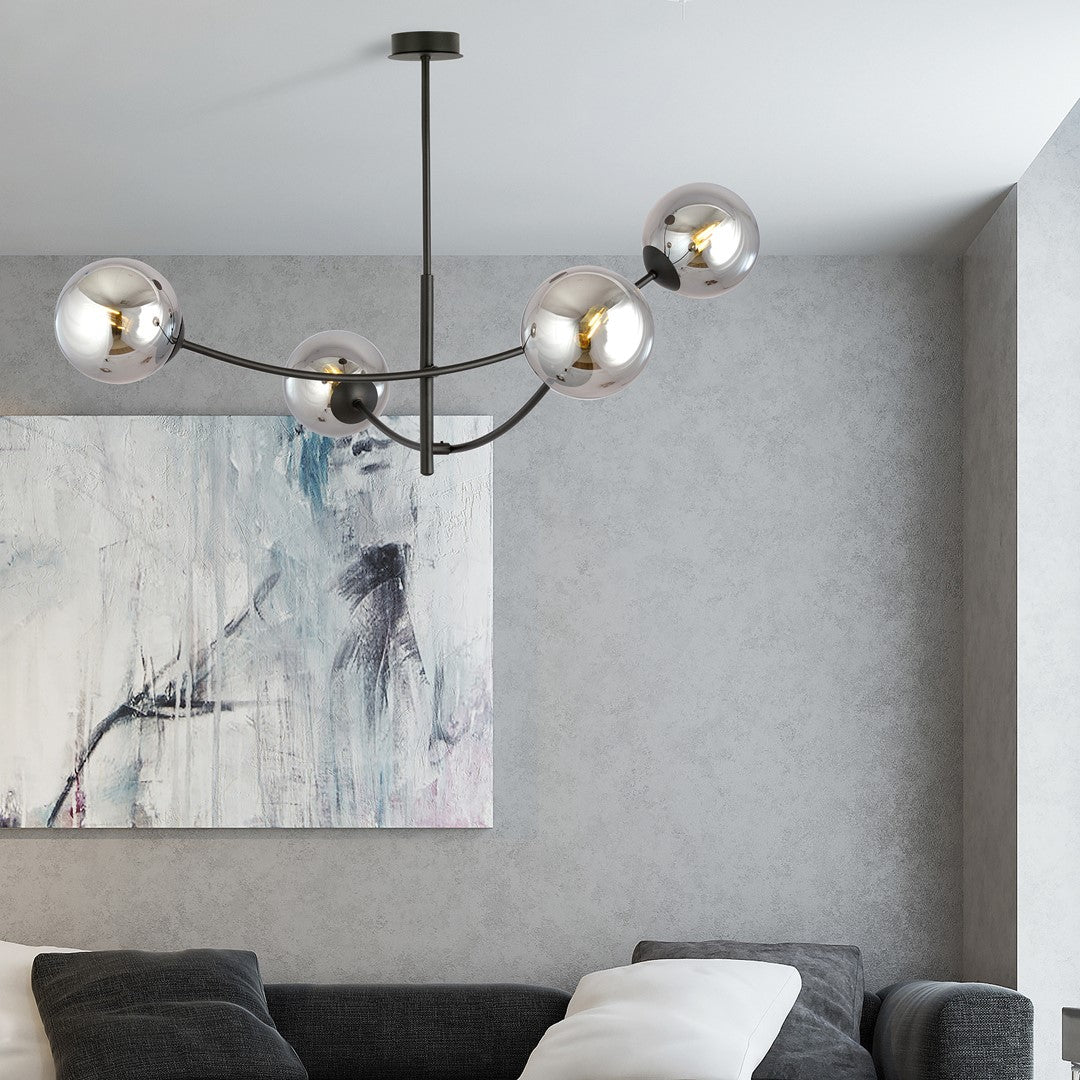 Lustra HUNTER 4 neagra/grafit