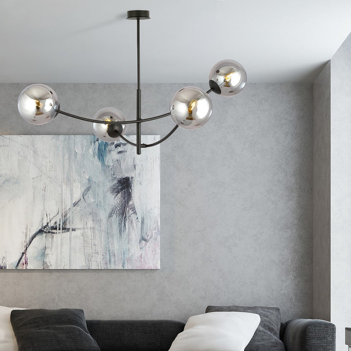 Lustra HUNTER 4 neagra/grafit
