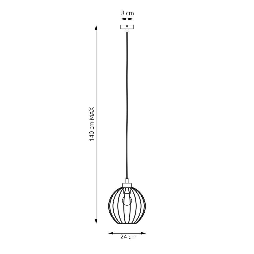 Pendul NANDO 1 negru