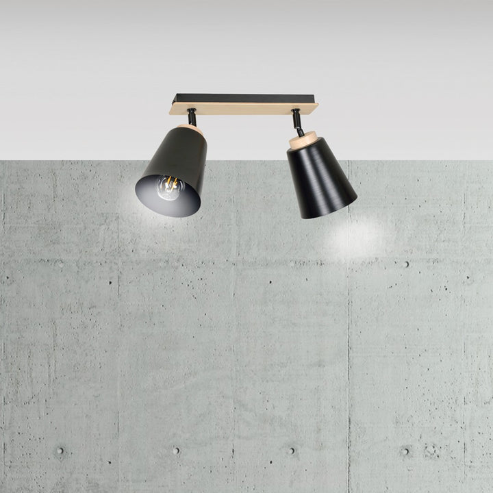 Plafoniera ATLAS 2 neagra