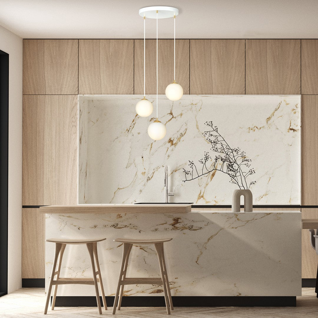 Lustra suspendata ROYAL 3 alba