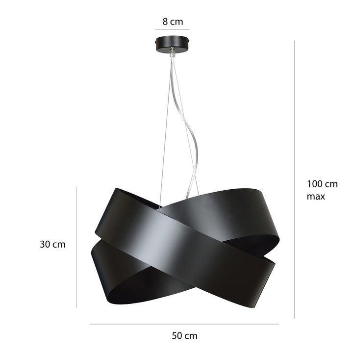 Lustra suspendata VIENO neagra