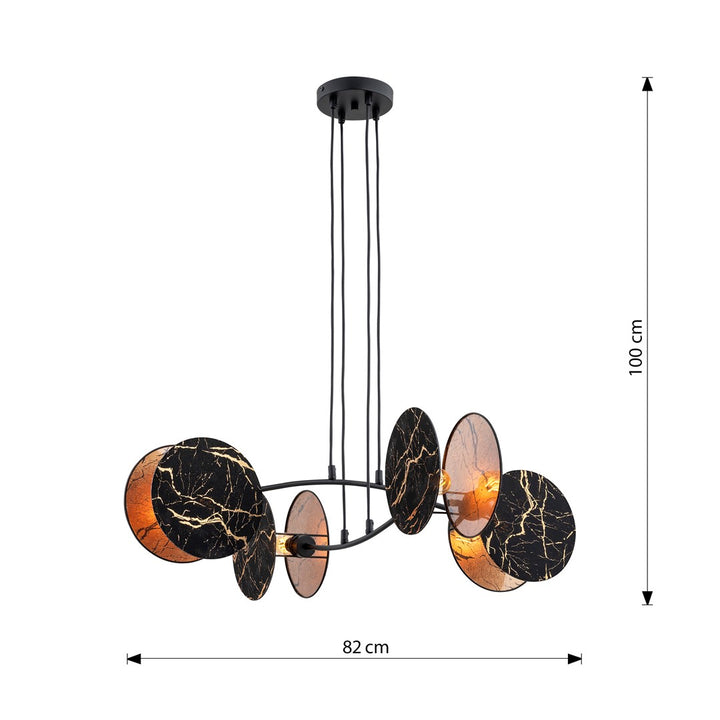 Lustra suspendata MOTIF 4 marmura