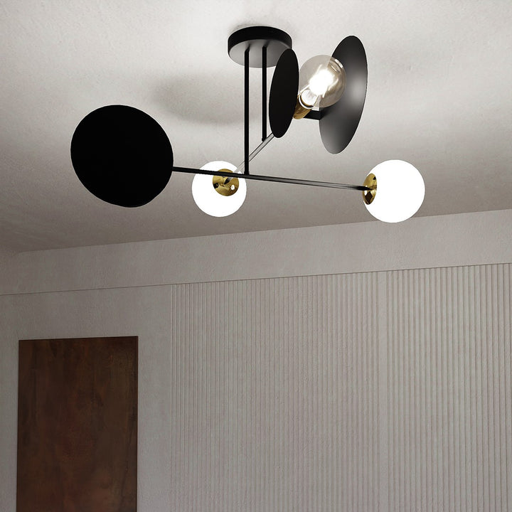 Plafoniera MINERVA 4 neagra