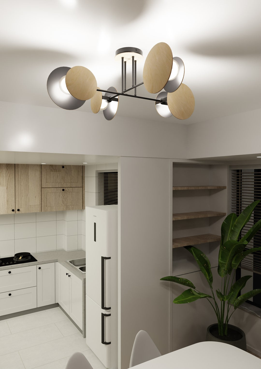 Plafoniera neagra ZITA 4 BLACK