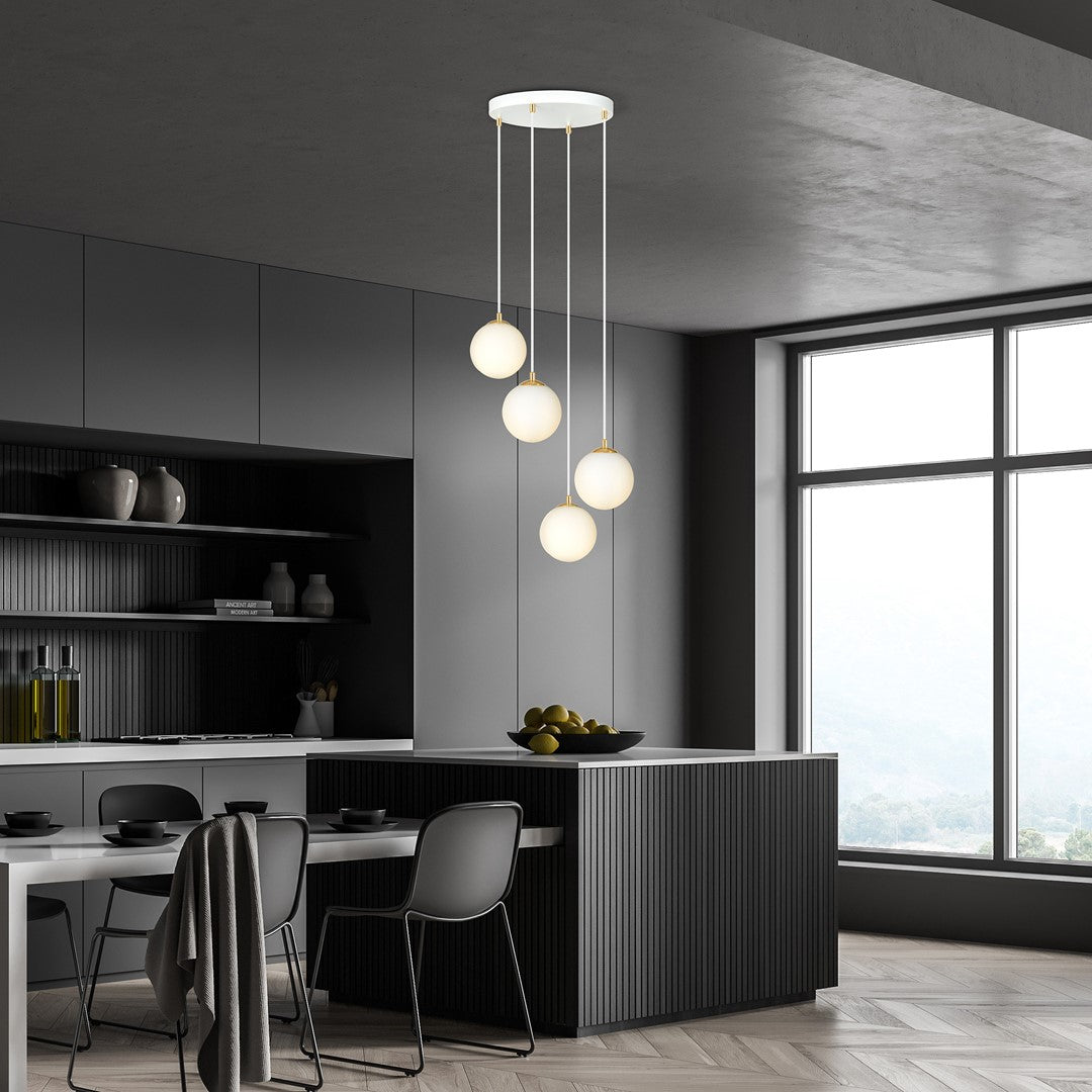 Lustra suspendata ROYAL 4 alba