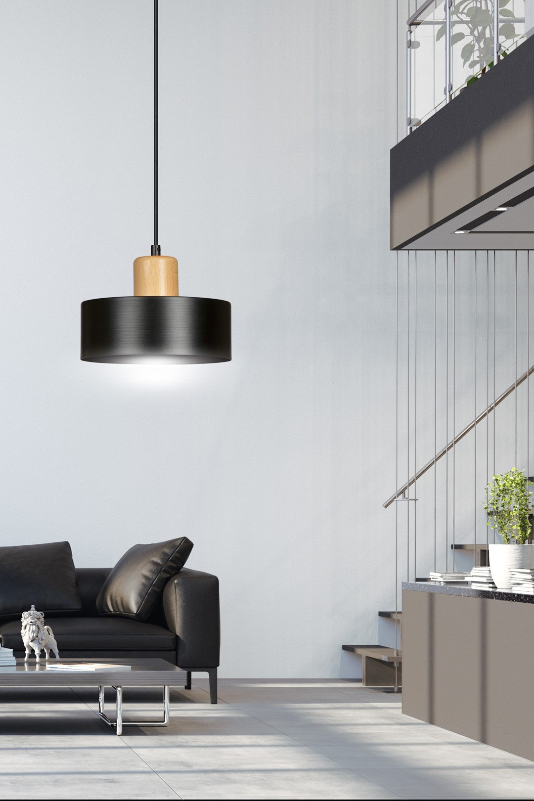 Lustra suspendata TORIN 1 neagra