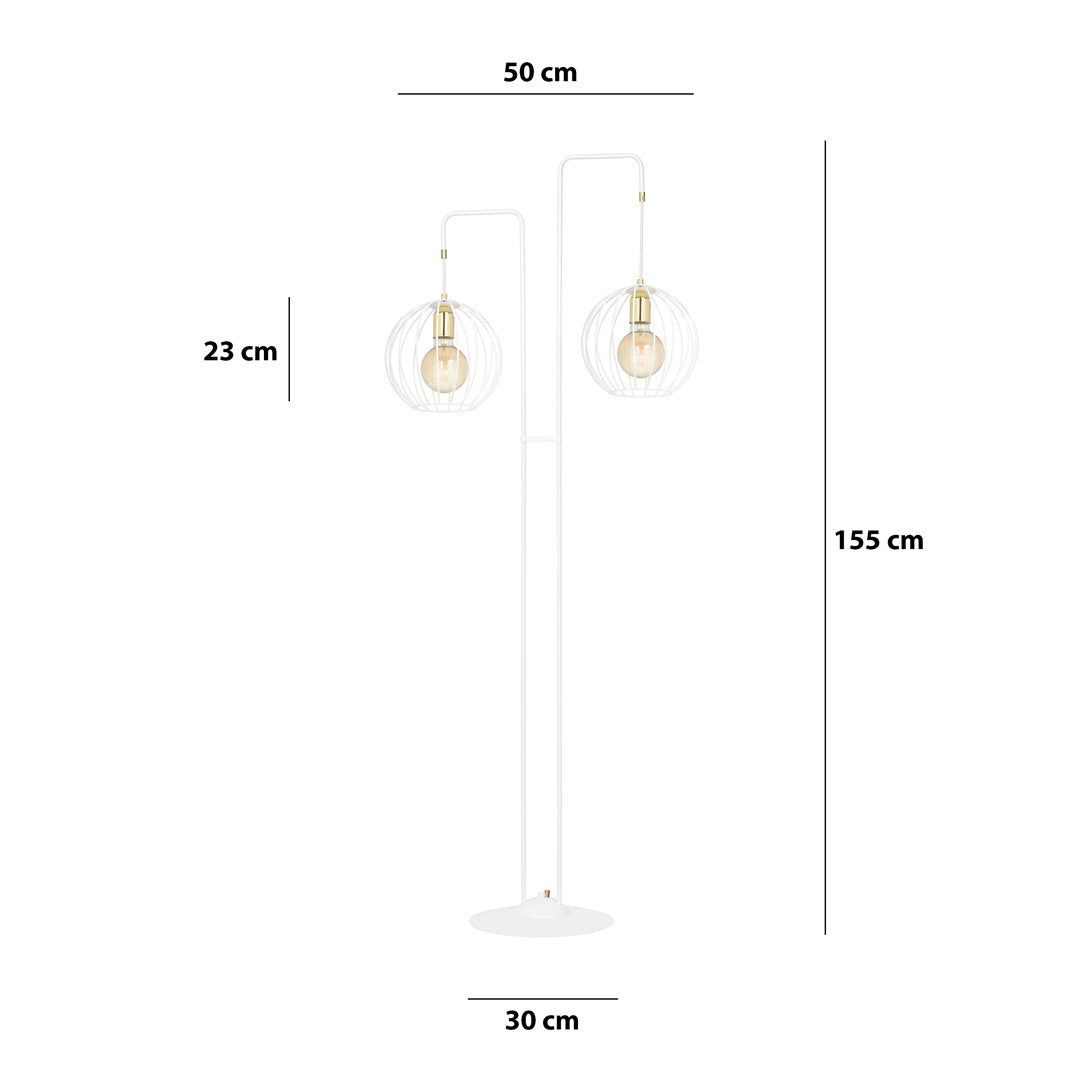 Lampa de podea ALBIO LP2 alba