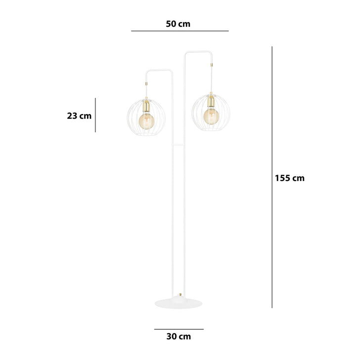 Lampa de podea ALBIO LP2 alba