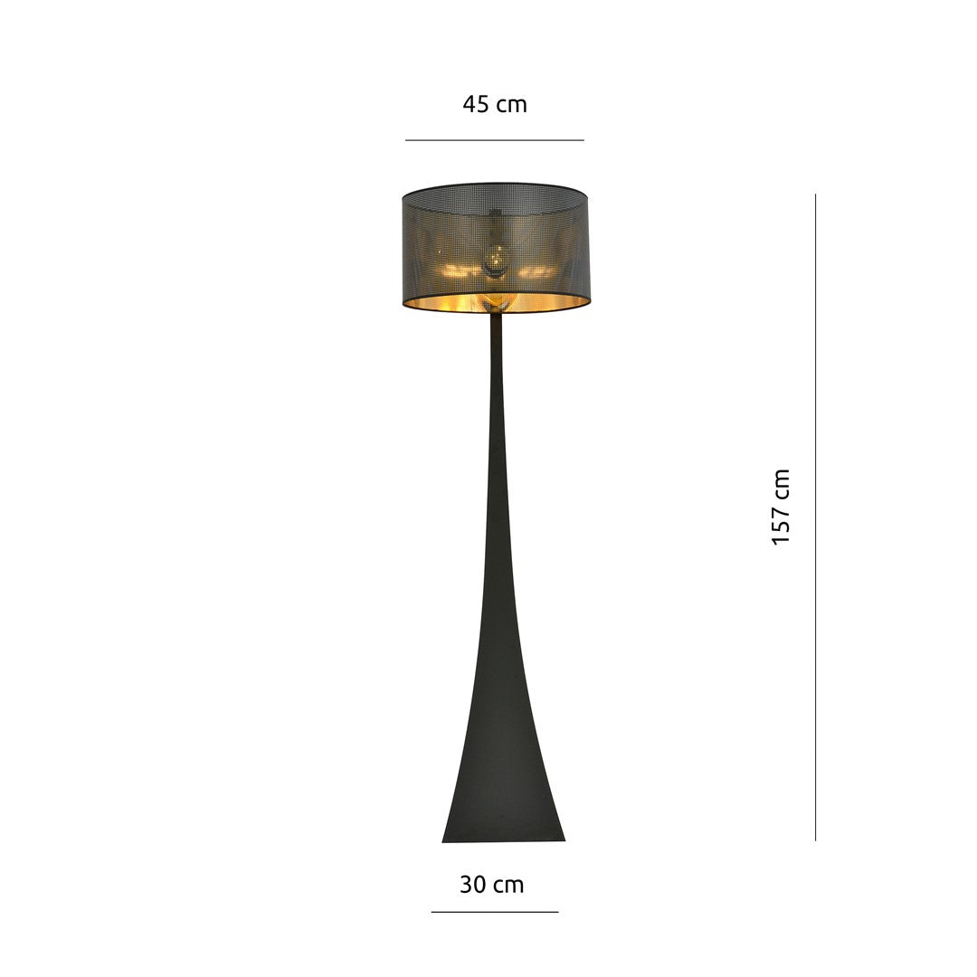 Lampa de podea ESTRELLA LP1 BLACK/GOLD