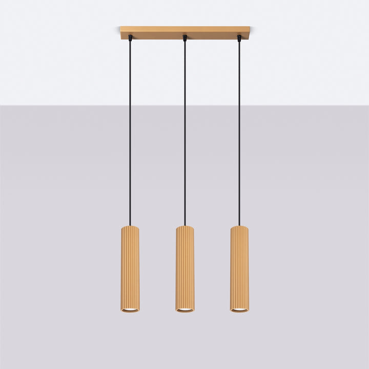 Lampa suspendata KARBON 3L aur