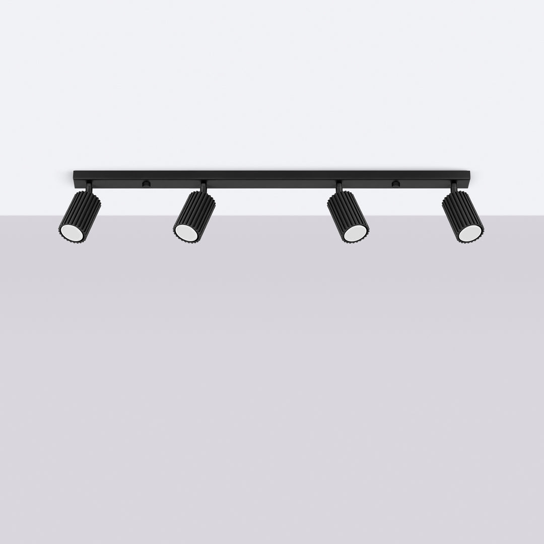 Plafoniera KARBON 4L negru