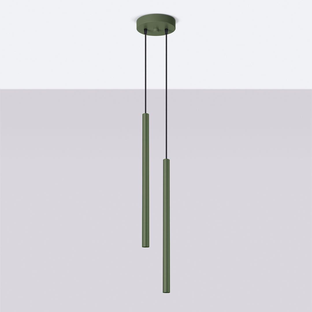 Lampa suspendata PASTELO 2 verde masliniu