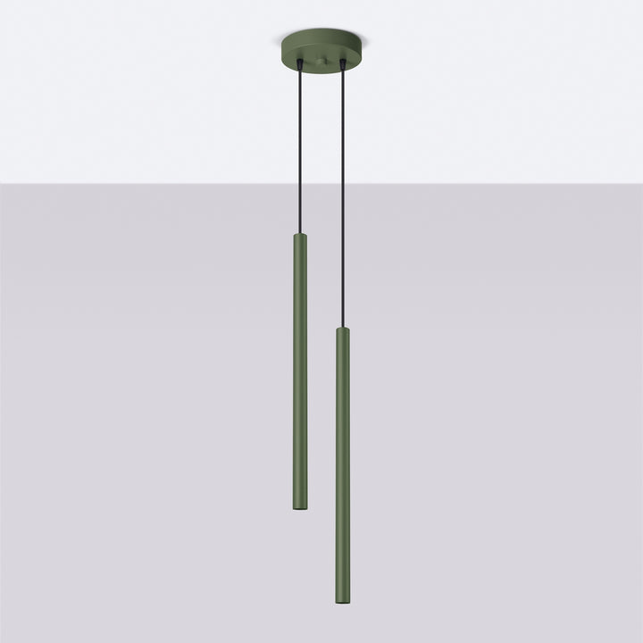 Lampa suspendata PASTELO 2 verde masliniu