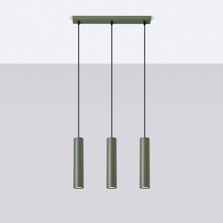 Lampa suspendata LAGOS 3L verde masliniu
