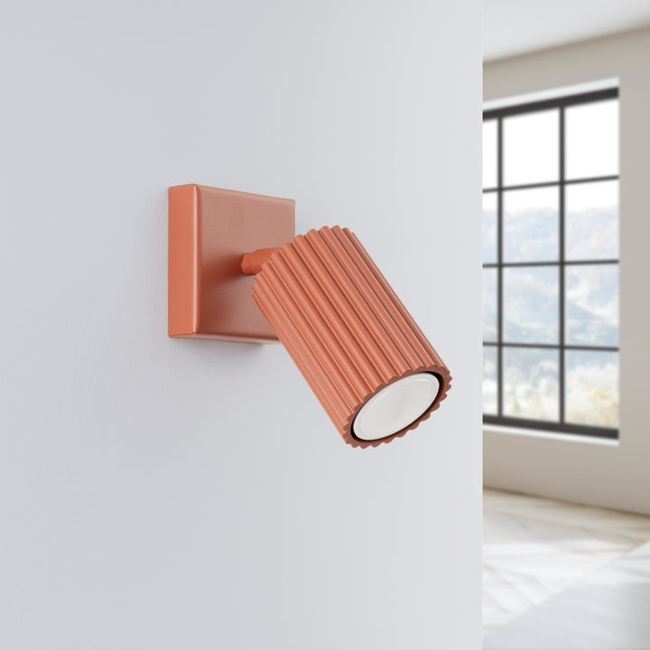 Lampa de perete KARBON rosu ocru