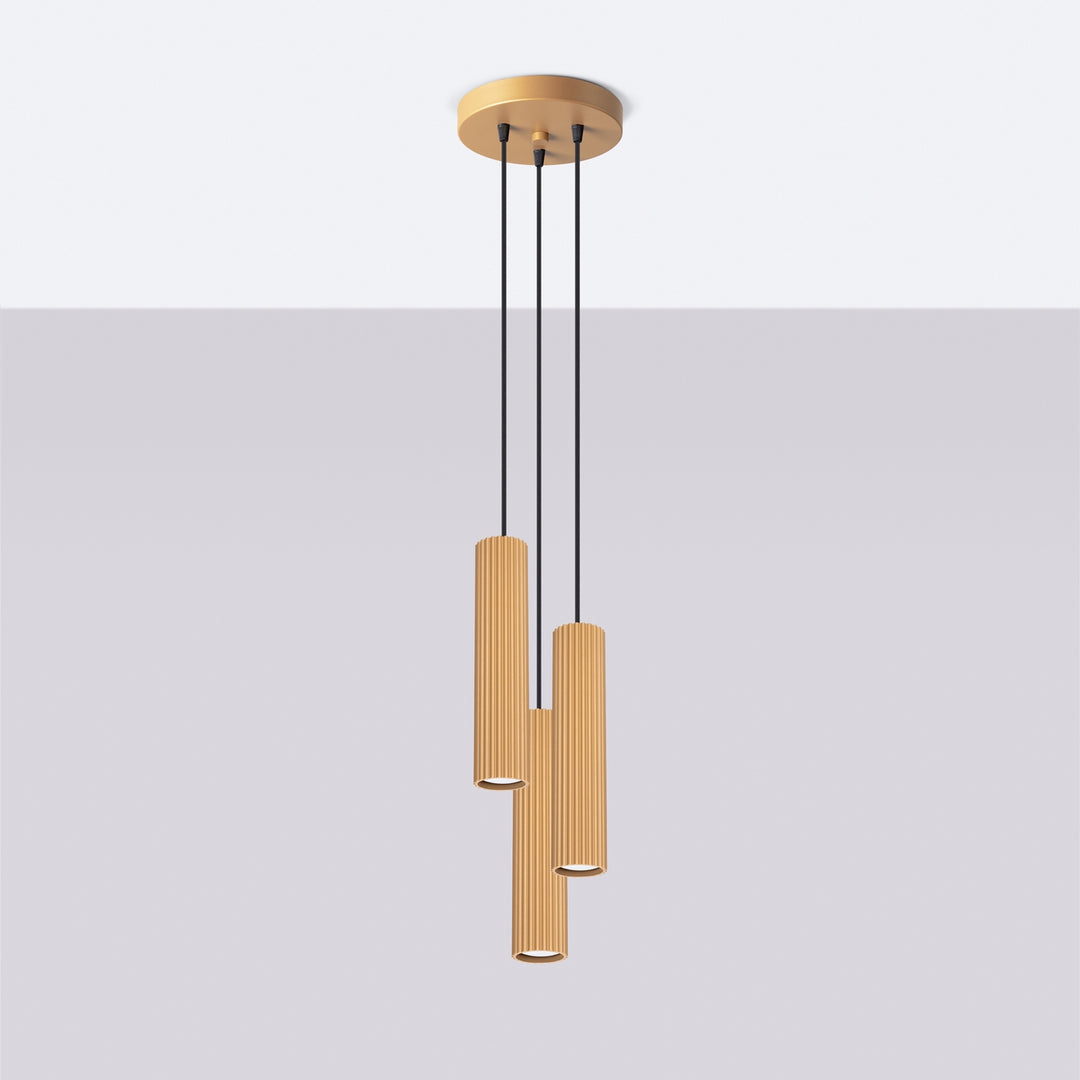 Lampa suspendata KARBON 3P aur