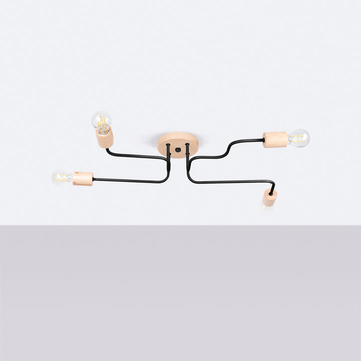 Candelabru TIMBO 4 negru