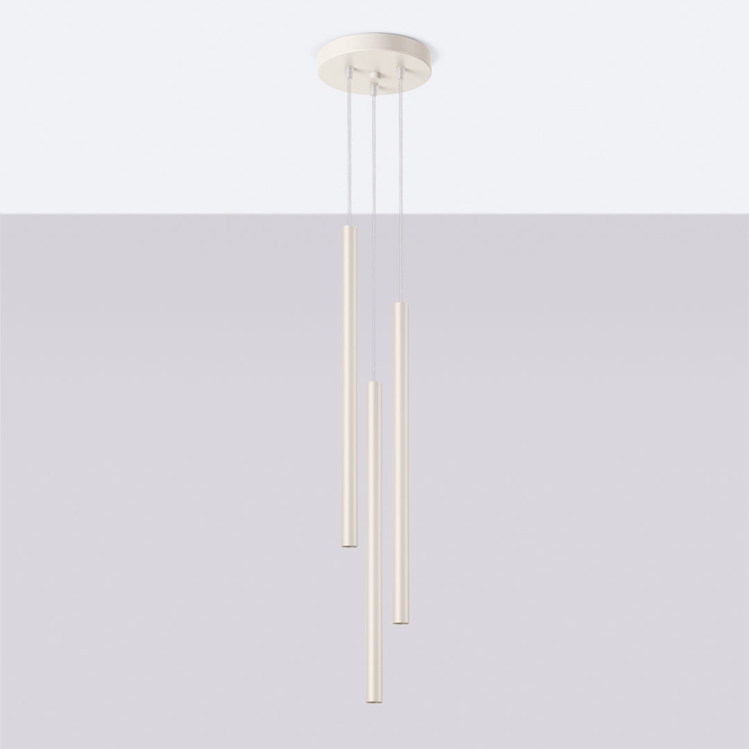 Lampa suspendata PASTELO 3P bej