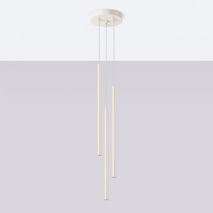 Lampa suspendata PASTELO 3P bej