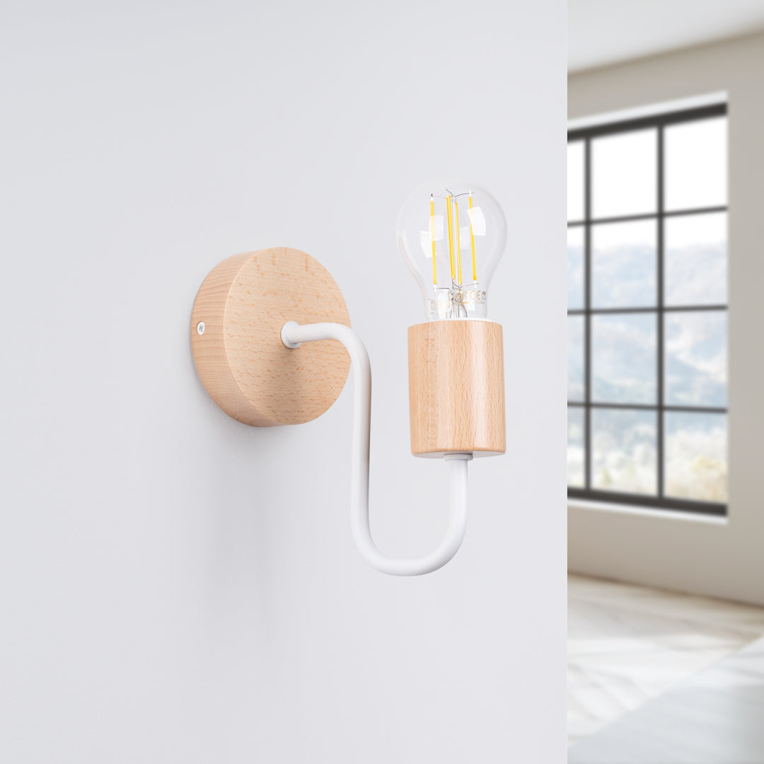 Lampa de perete TIMBO alb