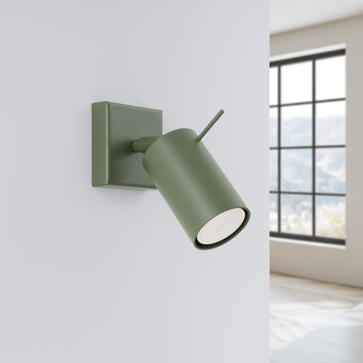 Aplica de perete tip spot ajustabila RING verde masliniu