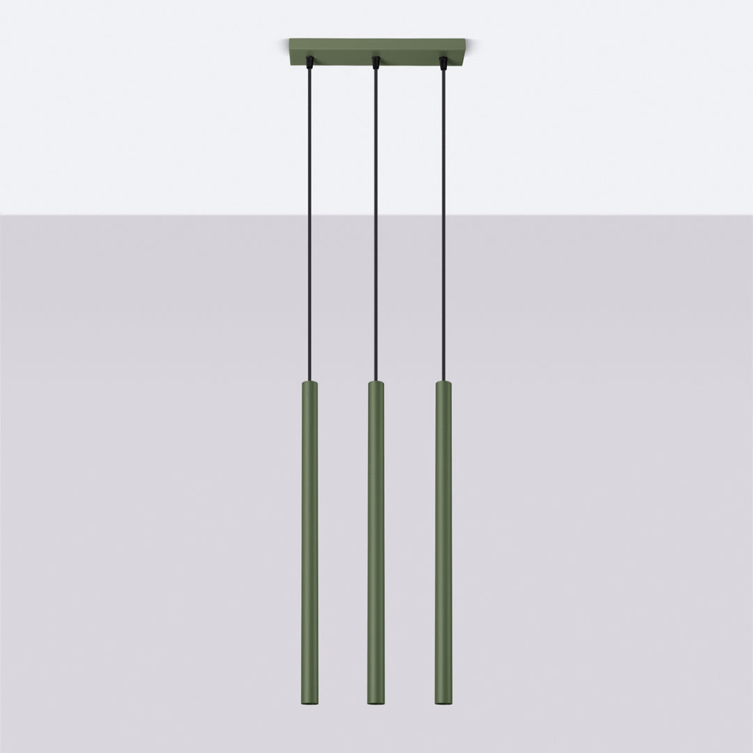 Lampa suspendata PASTELO 3 verde masliniu