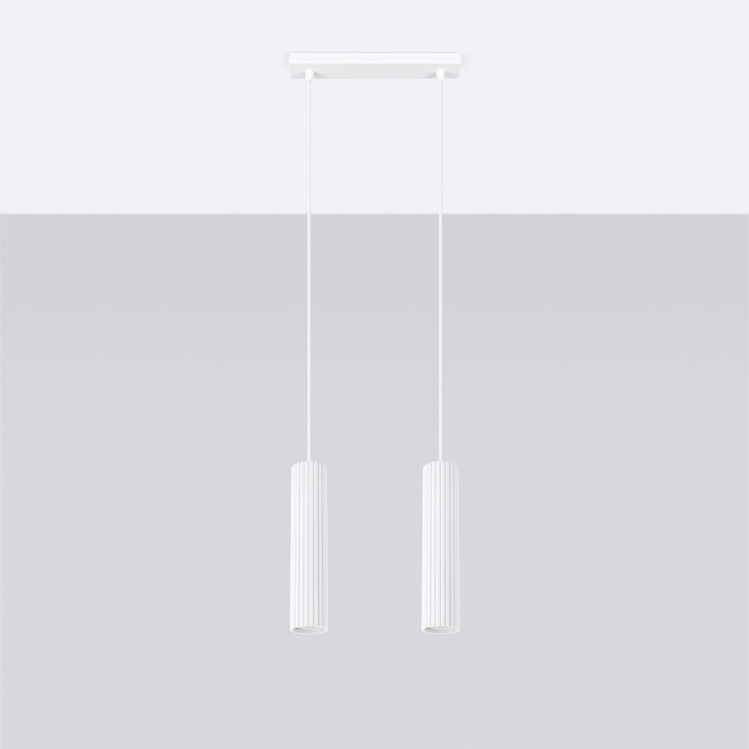 Lampa suspendata KARBON 2 alb
