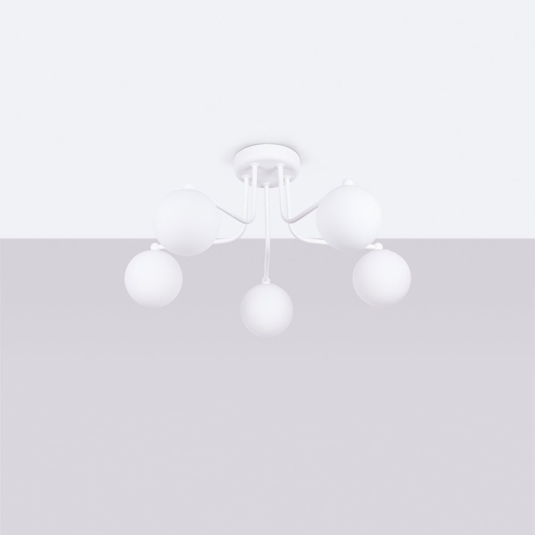 Candelabru ASTRAL 5 alb