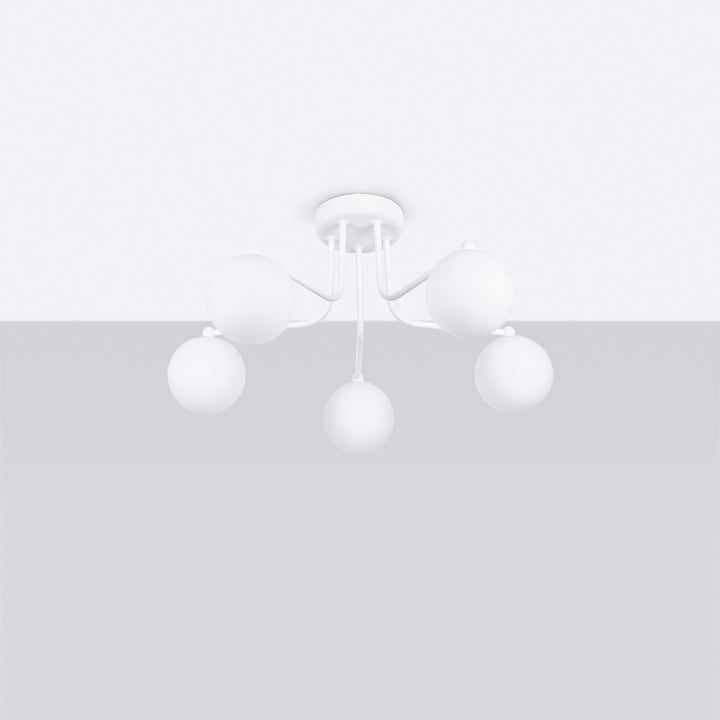 Candelabru ASTRAL 5 alb