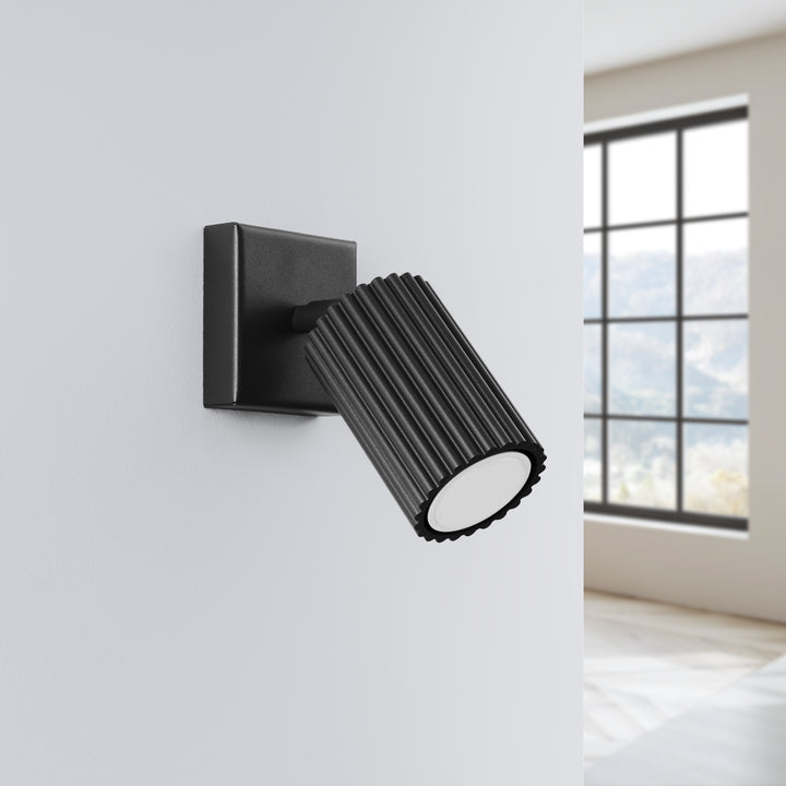 Lampa de perete KARBON negru