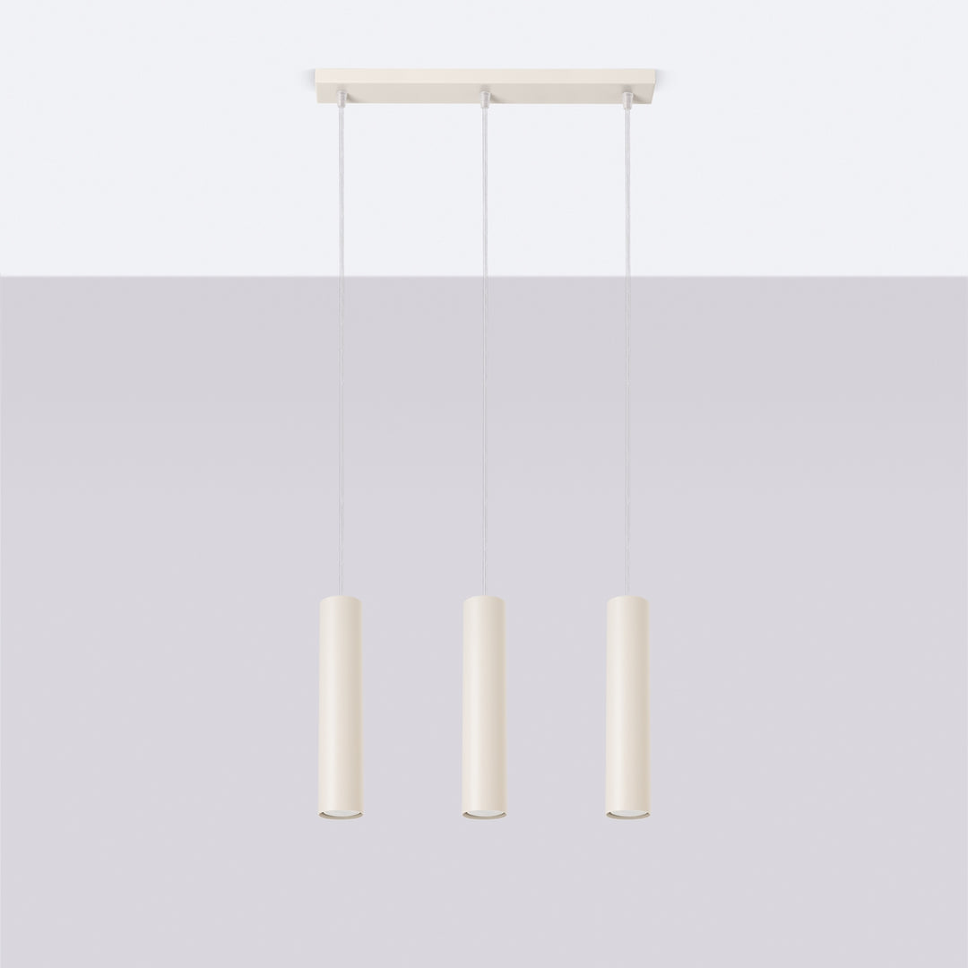 Lampa suspendata LAGOS 3L bej