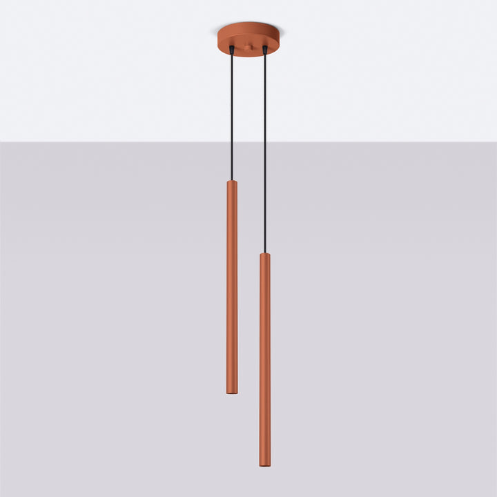 Lampa suspendata PASTELO 2 rosu ocru